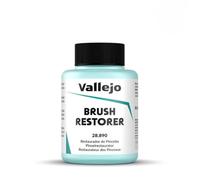 Vallejo Brush Restorer, 85 ml, Revives and Cleans Brushes, Ideal for Acrylic and Oil Paints, Non-Toxic Formula, Essential for Artists