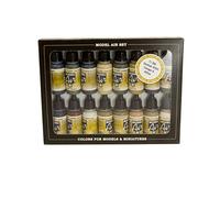 Acrylicos Vallejo "German WWII Europe & Africa" Model Air Set, 17 ml (Pack of 16)