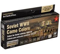 Acrylicos Vallejo VJ71188 "Soviet Wwii Camo Colors" Model Air Set