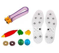 ACS MART Acupressure Finger Care Massager Sujok Rings Power Balls-Power Thumbs- shoe shole height growth massager accupressure kit massager