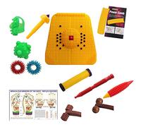 ACS MART Manual Acupressure Mat Powermat 2000 with Pyramids & Magnets, Thai for Foot Massage Stick n Total Health Care Acupressure Products Multi Colour