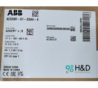 ACS580-01-03A4-4 ABB Inverter PN: 1.1 kW, IN: 3.3 A 【New and Sealed】