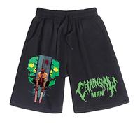 acsefire Anime Chainsaw Man Baggy Jogging Shorts Mens Sweat Comfy Summer Bottom Shorts Denji Casual Joggers Denji Shorts with Elasticated Waist