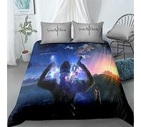 acsefire Anime Sword Art Online Printed Bedding Set SAO Duvet Cover Kirito Soft Duvet Cover & Pillowcases 3 Piece Sets - Double(#12 200cm*200cm)