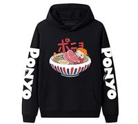 acsefire Ponyo on The Cliff Hoodie Anime Ponyo Cosplay Costumes Men's and Women's Printed Long Sleeves Pullover Hooded Sweatshirt