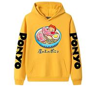 acsefire Ponyo on The Cliff Hoodie Anime Ponyo Cosplay Costumes Men's and Women's Printed Long Sleeves Pullover Hooded Sweatshirt