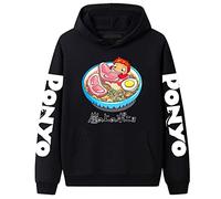 acsefire Ponyo on The Cliff Hoodie Anime Ponyo Cosplay Costumes Men's and Women's Printed Long Sleeves Pullover Hooded Sweatshirt