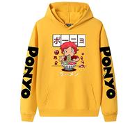 acsefire Ponyo on The Cliff Hoodie Anime Ponyo Cosplay Costumes Men's and Women's Printed Long Sleeves Pullover Hooded Sweatshirt
