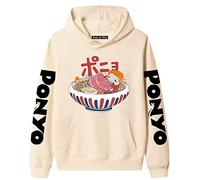 acsefire Ponyo on The Cliff Hoodie Anime Ponyo Cosplay Costumes Men's and Women's Printed Long Sleeves Pullover Hooded Sweatshirt