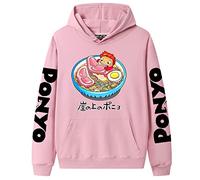 acsefire Ponyo on The Cliff Hoodie Anime Ponyo Cosplay Costumes Men's and Women's Printed Long Sleeves Pullover Hooded Sweatshirt