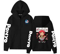 acsefire Ponyo on The Cliff Zip-up Hoodie Anime Ponyo Cosplay Costumes Men's and Women's Printed Long Sleeves Tops Casual Fashion Coat