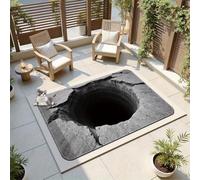 acsewater Alfombras 3D Alfombra Salón Pelo De Cristal Cómodo Decorativo Suave Al Tacto Para Sala De Estar Comedor Y Área De Entretenimiento