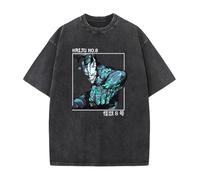 acsewater Anime Kaiju No. 8 T Shirts Vintage 100% Cotton Washed T-Shirt for Men Women Hibino Kafka Streetwear Harajuku T Shirt