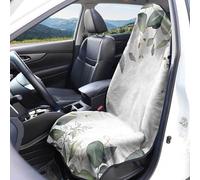 acsewater Beach View Turtle Plants Printing Car Seat Covers Front Seats Protector Universal Fit Washable Breathable Towel Cloth Auto Interior Decoration Accessories 1Pieces/2 Pieces