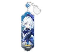 acsewater Cartoon Game Genshin Impact Keychain Lynette Lyney Furina Wriothesley Key Chain Acrylic Figure Navia Wanderer Keyring