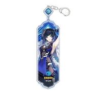 acsewater Cartoon Game Genshin Impact Keychain Lynette Lyney Furina Wriothesley Key Chain Acrylic Figure Navia Wanderer Keyring