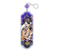acsewater Cartoon Game Genshin Impact Keychain Lynette Lyney Furina Wriothesley Key Chain Acrylic Figure Navia Wanderer Keyring