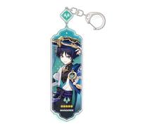 acsewater Cartoon Game Genshin Impact Keychain Lynette Lyney Furina Wriothesley Key Chain Acrylic Figure Navia Wanderer Keyring
