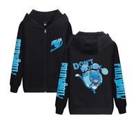 acsewater Fairy Tail Men Zip Hoodie Oversized Hooded Sweatshirt Long Sleeve Patchwork with Pockets Top for Men Women Teens