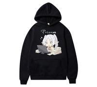 acsewater Frieren Anime Beyond Journey's End Hoodie Frieren Fern Himmel Stark Merch Graphic Pullover Sweatshirt Hoodies Black/White Gifts