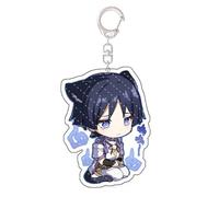 acsewater Genshin Impact Keychain Anime Printed Acrylic Riser Book Bag Hanging Keychain Anime Fan Keychain Scaramouche,Nahida Keychain...