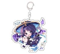 acsewater Genshin Impact Keychain Anime Printed Acrylic Riser Book Bag Hanging Keychain Anime Fan Keychain Scaramouche,Nahida Keychain...