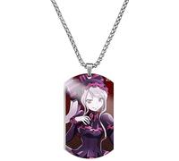 acsewater Overlord Pendant Momonga Necklace Ainz Ooal Gown Cosplay Prop Decoration Gothic Pendant Momonga Albedo Chain Anime New Trinkets Charming Gift