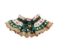 acsewater Pet Cat Dog Christmas Lace Bandana Collar Adjustable Strap Scarf Accessory