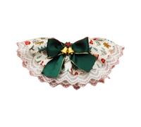 acsewater Pet Cat Dog Christmas Lace Bandana Collar Adjustable Strap Scarf Accessory