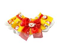 acsewater Pet Cat Dog Christmas Lace Bandana Collar Adjustable Strap Scarf Accessory