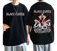 acsewater Unisex T-Shirt Black Clover Double-Sided Black Bull T-Shirt Pattern Funny Anime T-Shirt Men Nine Knights Graphic Streetwear Cool Tshirt Hip Hop Top Tee
