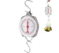 Acshio Precision Hanging Scale, 110 LB / 50KG Spring Dial Weight Scale Large Game Scale, Heavy Duty Mechanical Kitchen Weighing Food Scale for Market, Feeding, Kitchen