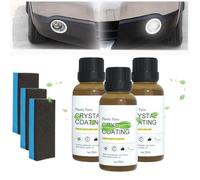 Acssart Coating Agent for Automotive Plastics, 2025 Upgrade Crystal Coating for Car Plastic Parts, Black Trim Restorer, Shiny Car Stuff, High Gloss Protective Layer (3pcs)