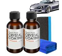 Acssart Crystal Coating Car Plastic Plating Refurbishing Agent Crystal Coating for Car Plastic Parts High Gloss Protective Layer Nano Coating Agent for Automotive Easy to Use