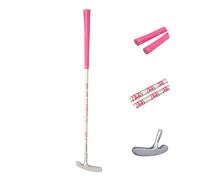 Acstar Two Way Junior Golf Putter Graphite Kids Putter Both Left and Right Handed Easily Use for Kids Age 9-12Silver Head+Pink Grip 29 inch Age 9-12