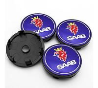 ACSUZ 4Pcs Car Wheel Hub Centre Caps, for Saab 9-3 9-5 900 9000 56mm 60mm Car Tire Logos Badge Emblem Tyres Rims Styling Decoration Accessories,Hubcaps 56mm-A