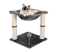 ACSUZ Cat Scratching Post with Soft Perch Nest Cat Tree Tower Sisal Covered Pads with 2 Play Balls Great for Kittens And Cats,A