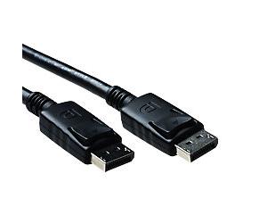 ACT 3 M DisplayPort Cable Male -Male, Power Pin 20 Connected.