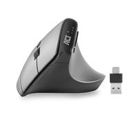 ACT AC5155 Vertical Ergonomic Mouse, Right Handed, 2400 DPI | Wireless Bluetooth 5.0, USB C and USB A - 2.4GHz, Up to 3 Devices, Anti RSI