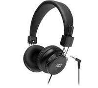 ACT Foldable headphones with cable, on-ear ball headphones, 3.5 mm jack, nylon cable length 1.5 m - AC9300
