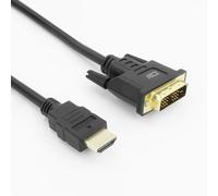 ACT DVI 18+1-pin male (x1) HDMI Cable HDMI Male DVI 18+1 Pin Male 1 m Black