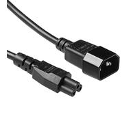 ACT AK5252 Power Cable C14 to C5 0.82 m, C14 Plug to C5 Female 2 Pin Mickey Mouse