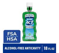 ACT Anticavity Fluoride Mouthwash, Alcohol Free, Mint 18 fl oz (532 ml)