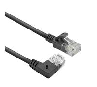 ACT CAT6A Ethernet Cable 90° Angled to Right, U/UTP LSZH LAN Cable Thin 3.6 mm Slimline, Flexible Ethernet Cable with RJ45 Connector, for Use in Data Centres, 0.15 m, Right DC2930