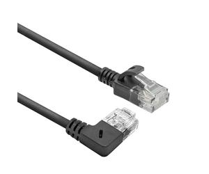 ACT CAT6A Ethernet Cable 90° Angled to Right, U/UTP LSZH LAN Cable Thin 3.6 mm Slimline, Flexible Ethernet Cable with RJ45 Connector, for Use in Data Centres, 1.5 m, Right