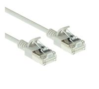 ACT CAT6a Ethernet Cable, U/FTP LSZH LAN Cable Thin 3.8 mm Slimline, Flexible Snagless CAT 6a Cable with RJ45 Plug, for Use in Data Centres, 0.15 Metres, Grey - DC7030
