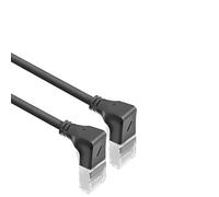 ACT CAT6A Network Cable 90° Angled U/FTP LSZH LAN Cable Thin 3.6 mm Slimline, Flexible Ethernet Cable with RJ45 Connector, for Use in Data Centres, 5 Metres, Down DA5905