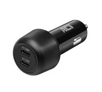 ACT Cigarette Lighter USB C, 45 W (PD 25 W + PD20 W), Quick Charge Car Charger USB C, Adapter 2 Port, Car Charger USB C for Apple and Android AC2200