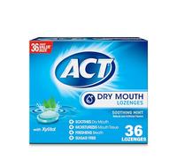 ACT Dry Mouth Lozenges With Xylitol, Soothing Mint, 36 Count