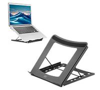 ACT Foldable Laptop Stand Height Adjustable 22.6 cm x 3.5 cm x 22.5 cm Black